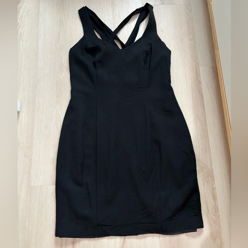 Miss Ashley Elegant Black Midi Dress